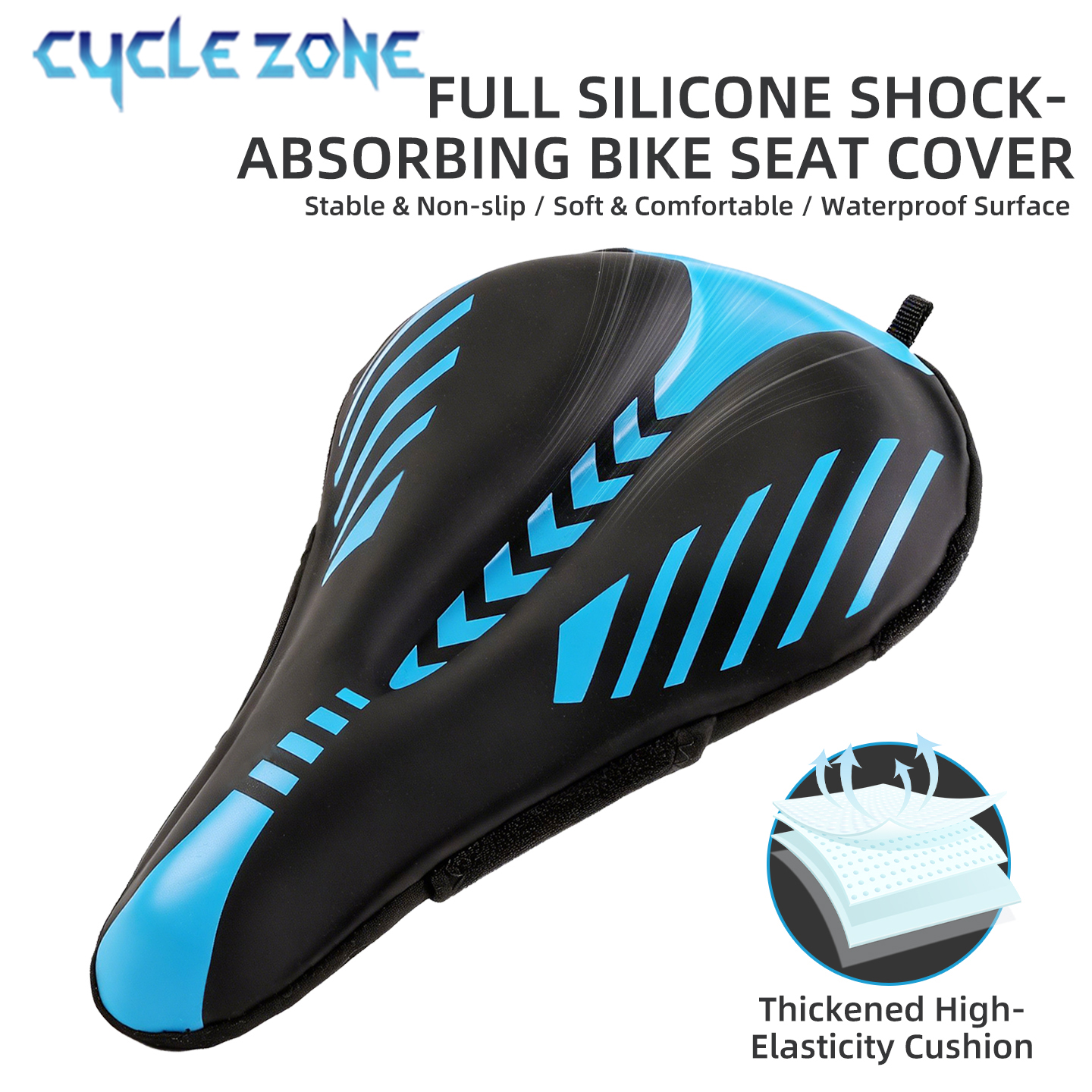 Cycling Zones - Thickened Silicone Bicycle Saddle Cover Shockproof