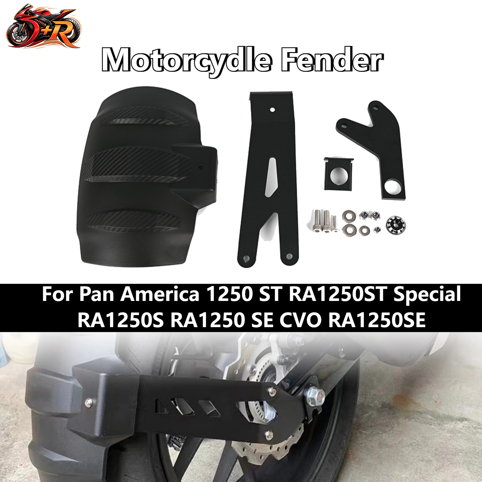 Fender Mudguard Set - 1 Set Moto Fender Rear Wheel