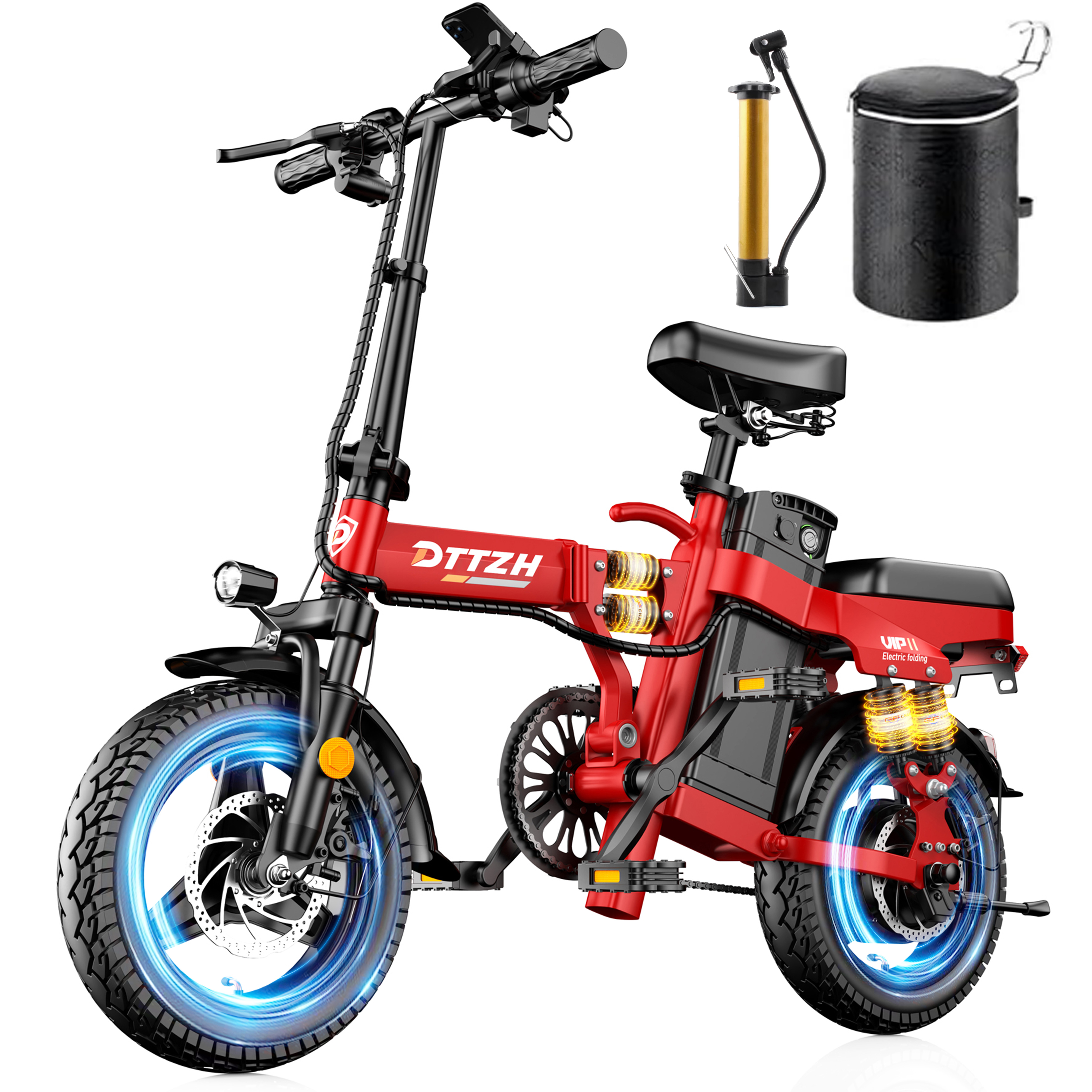 Commuting With Bike - DTTZH A12S Foldable Electric Bike, 2000W
