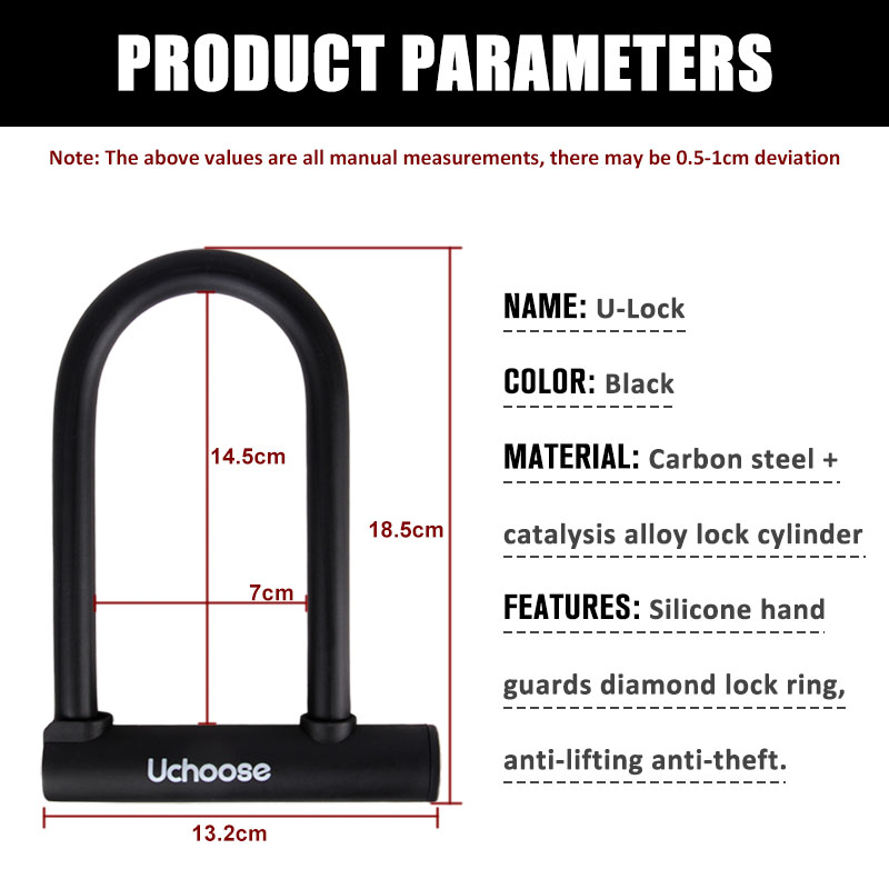 cycling bold bike U lock Zinc  - U Lock Heavy Duty บทวิจารณ์และราคา