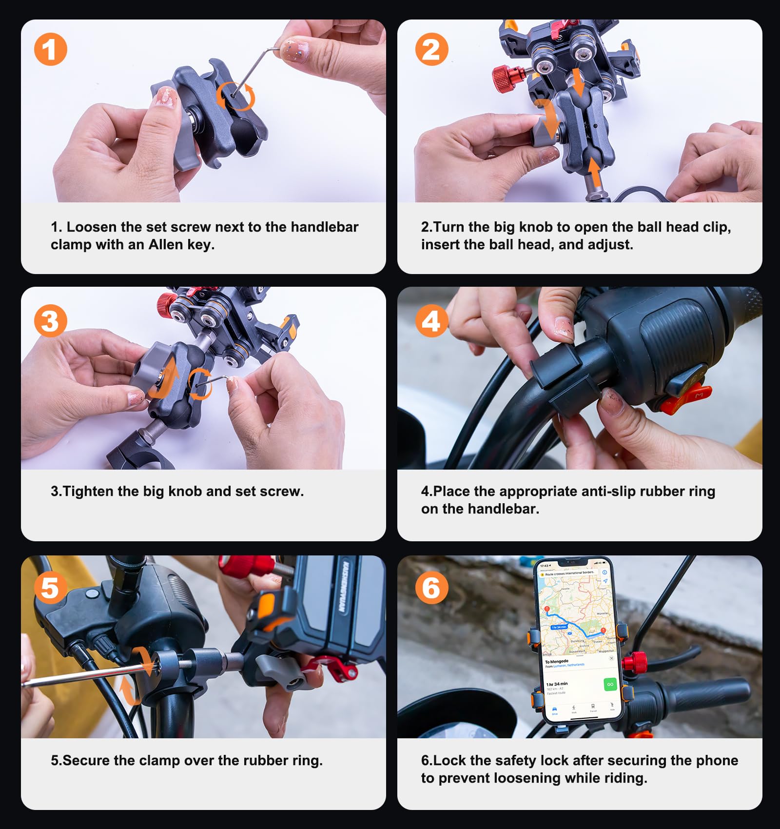 Heavy-Duty Motorcycle Phone Mo - U Lock Heavy Duty บทวิจารณ์และราคา