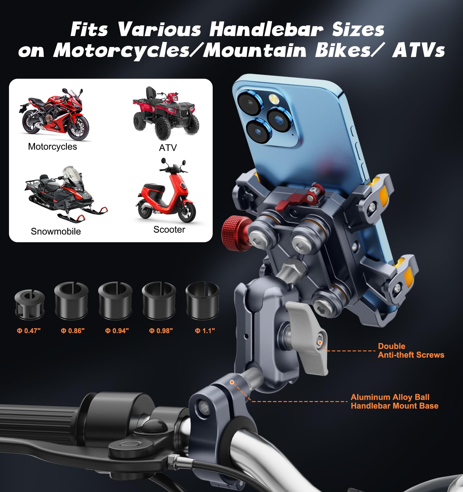 Heavy-Duty Motorcycle Phone Mo - U Lock Heavy Duty บทวิจารณ์และราคา