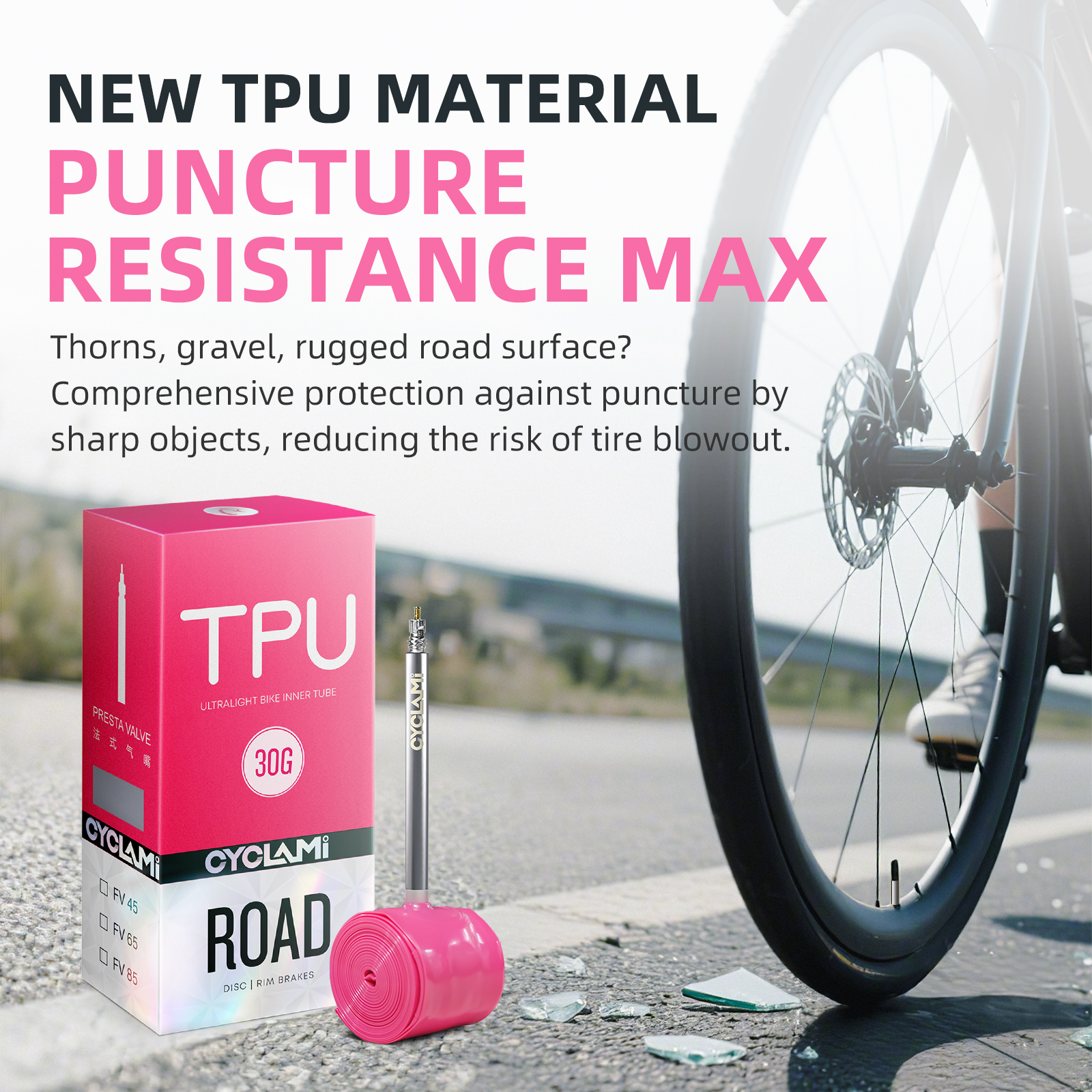 2PC CYCLAMI Bike Inner Tube St - Inner Tube 700C บทวิจารณ์และราคา