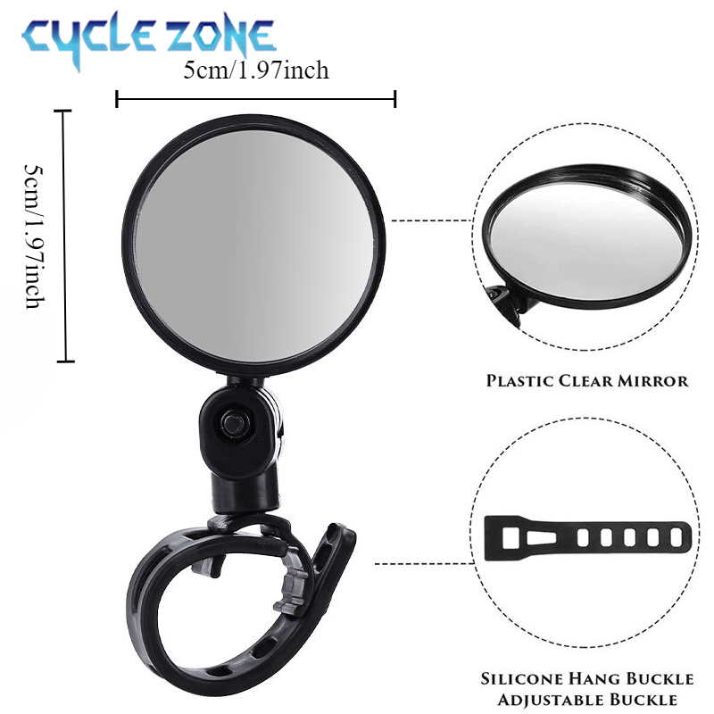 2PCS Bicycle Rearview Mirror 3 - Cycling Zones บทวิจารณ์และราคา
