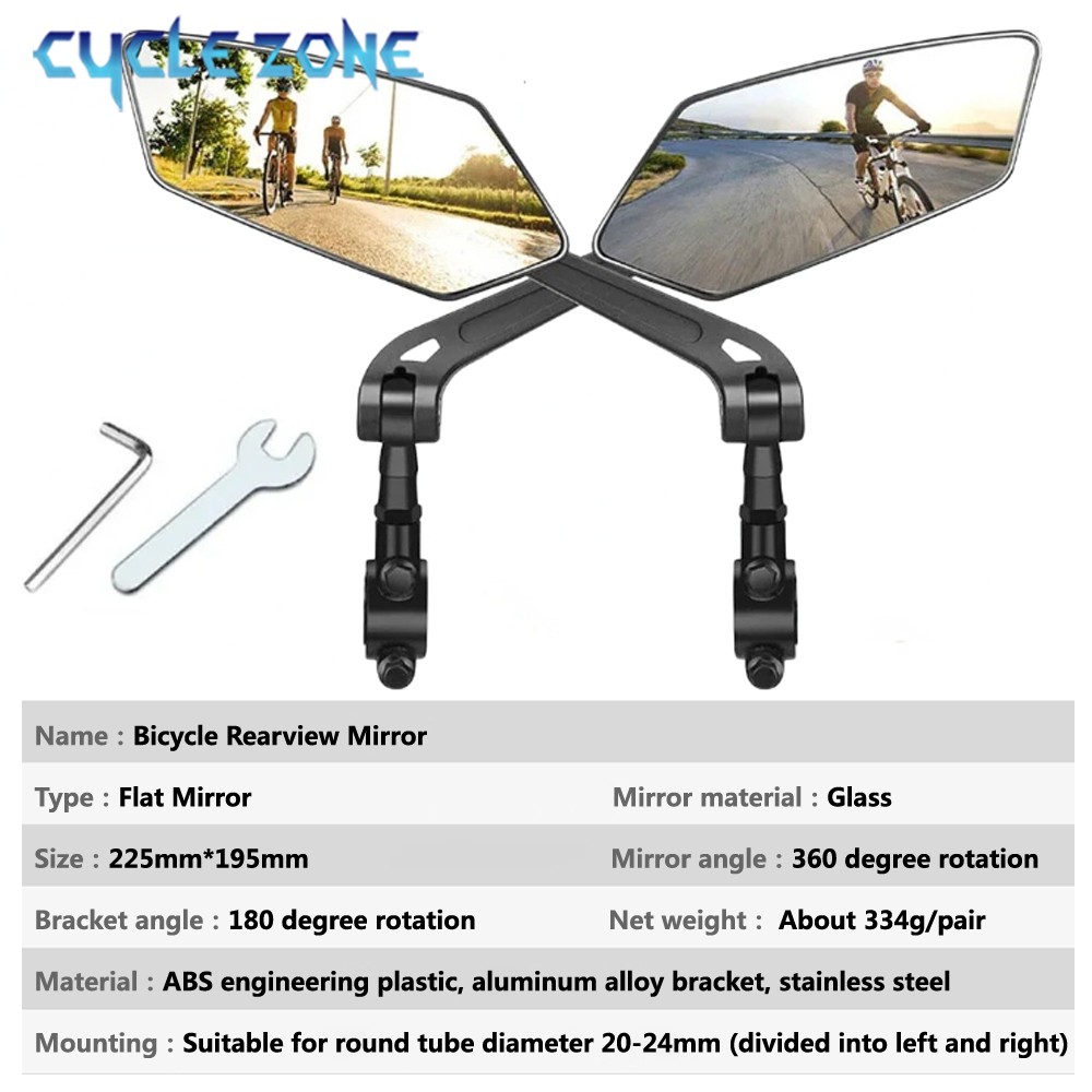 Mountain Bike Rearview Mirror  - Cycling Zones บทวิจารณ์และราคา