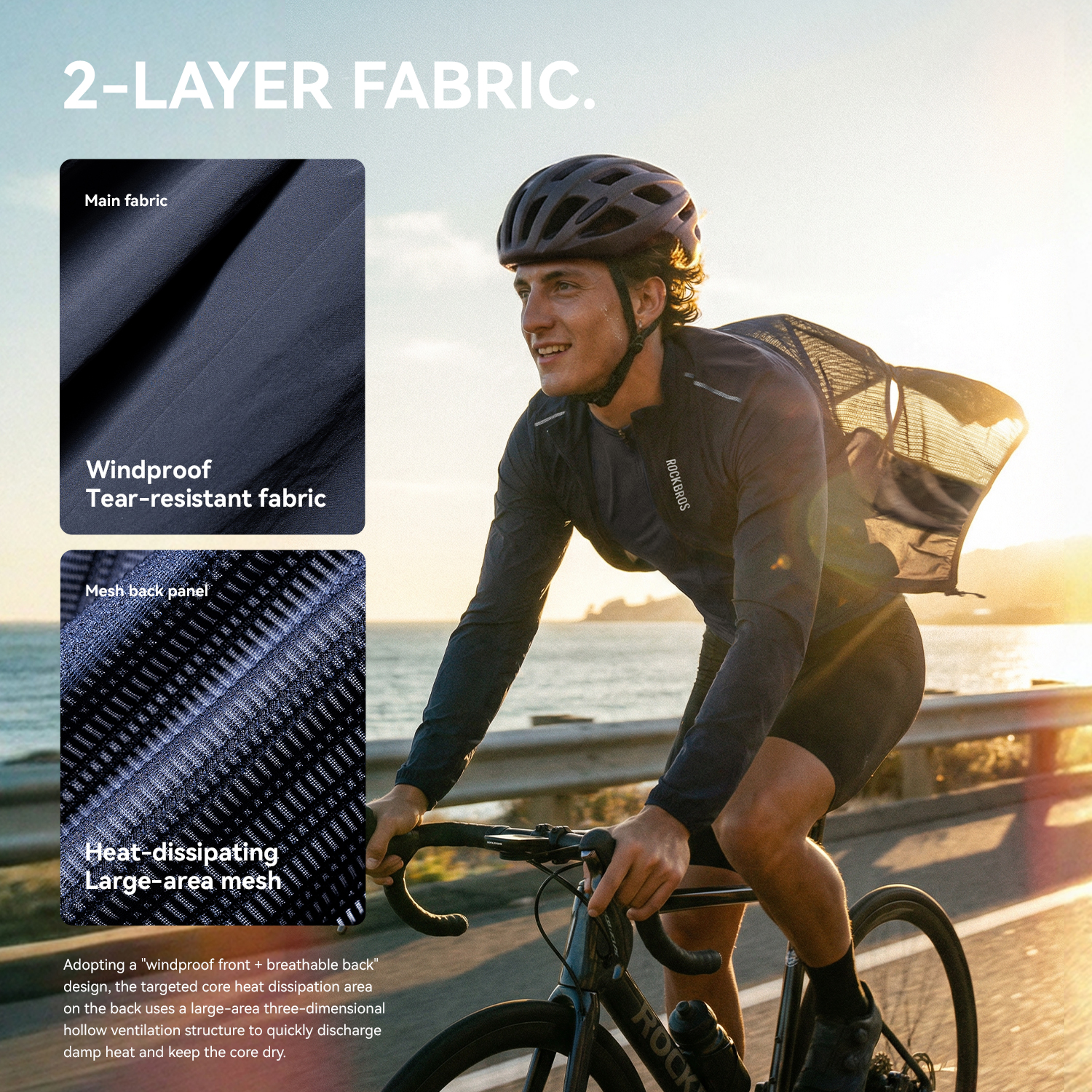 ROCKBROS Cycling Jacket Lightw - Cycling Commute Jacket บทวิจารณ์และราคา