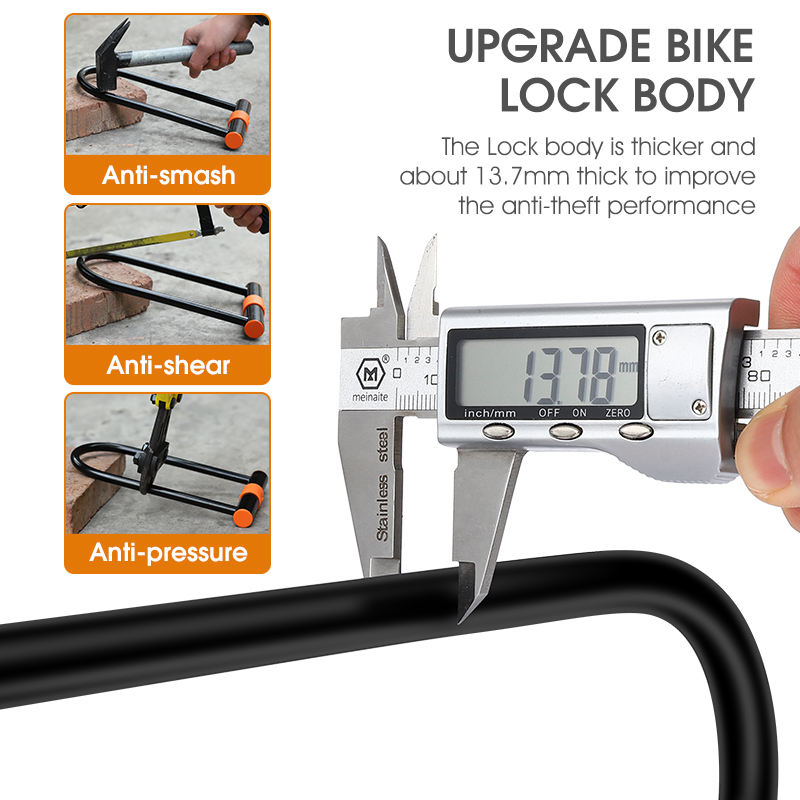 WEST BIKING Carbon Steel Bike  - U Lock Heavy Duty บทวิจารณ์และราคา