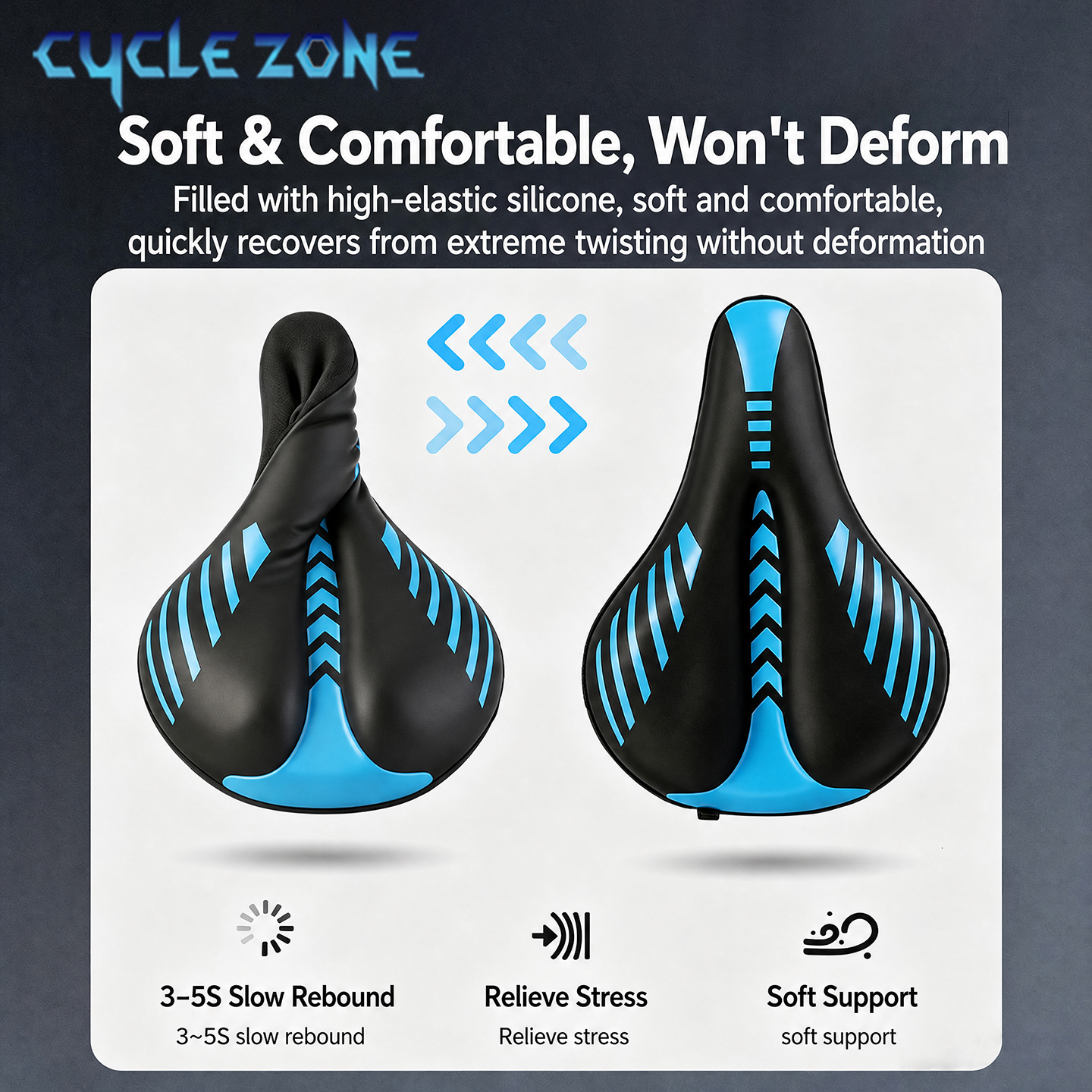 Thickened Silicone Bicycle Sad - Cycling Zones บทวิจารณ์และราคา