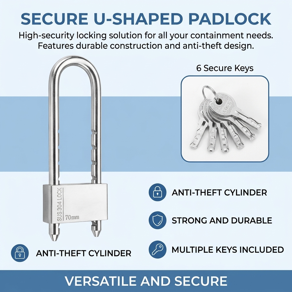 High-Strength U Lock Door Bicy - U Lock Heavy Duty บทวิจารณ์และราคา