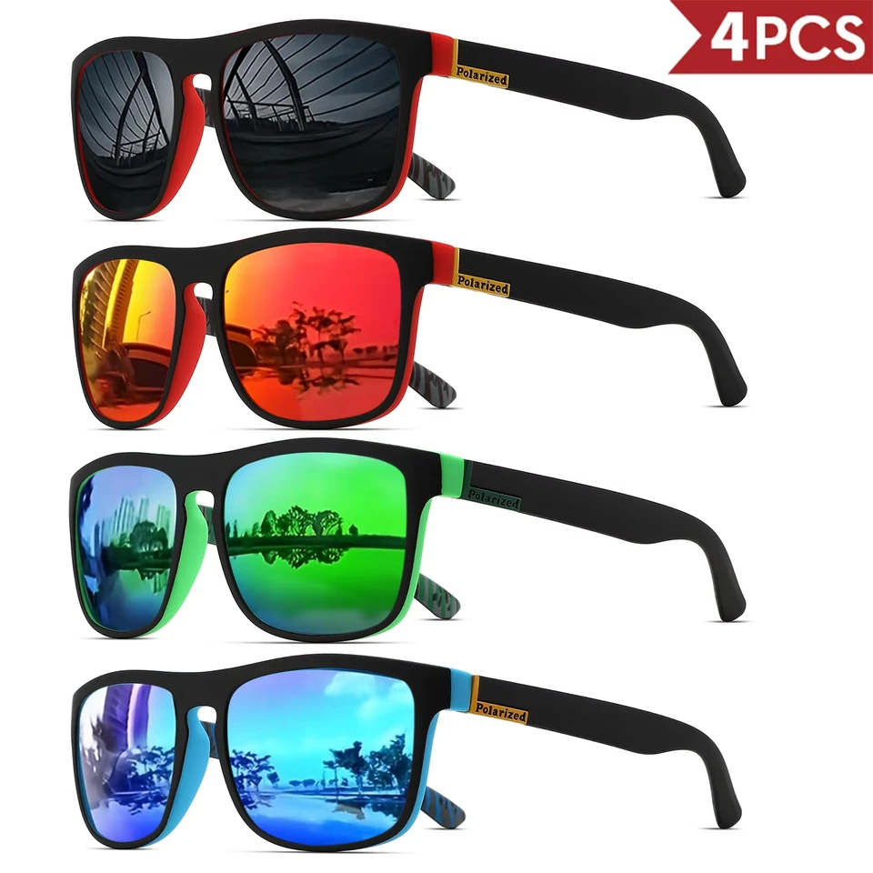 1-4PCS Men Classical Square Po - Cycling Zones บทวิจารณ์และราคา