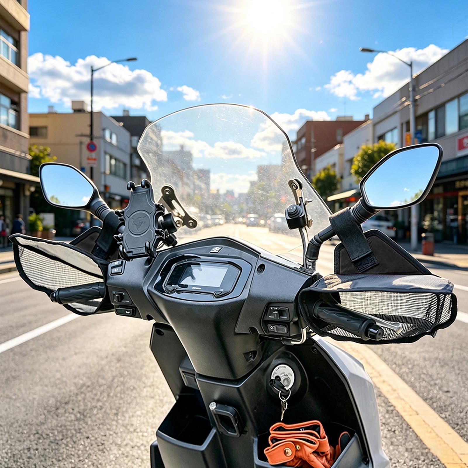Motorcycle Handlebar Muffs Bre - Cycling Commute Distance บทวิจารณ์และราคา