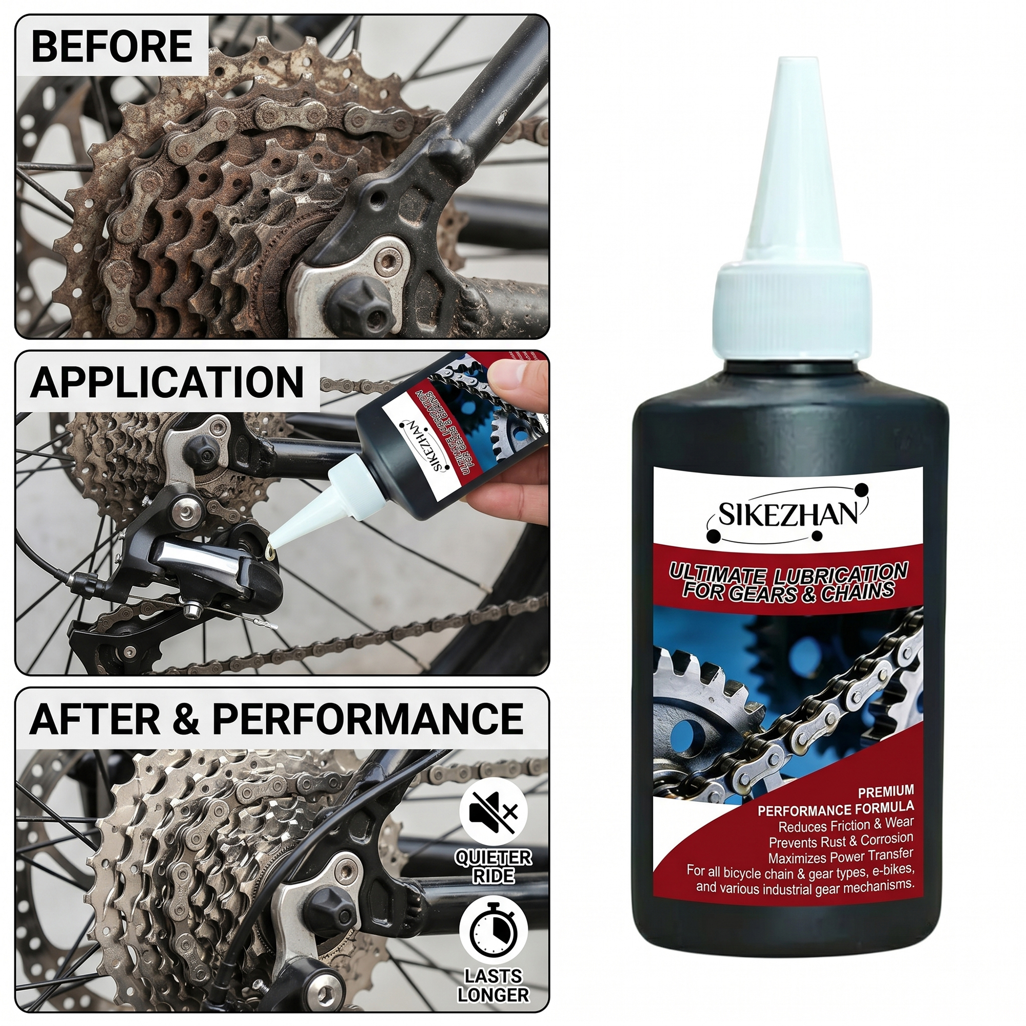 125ml Bicycle Chain Lube Dry O - Grease Waterproof Bike บทวิจารณ์และราคา