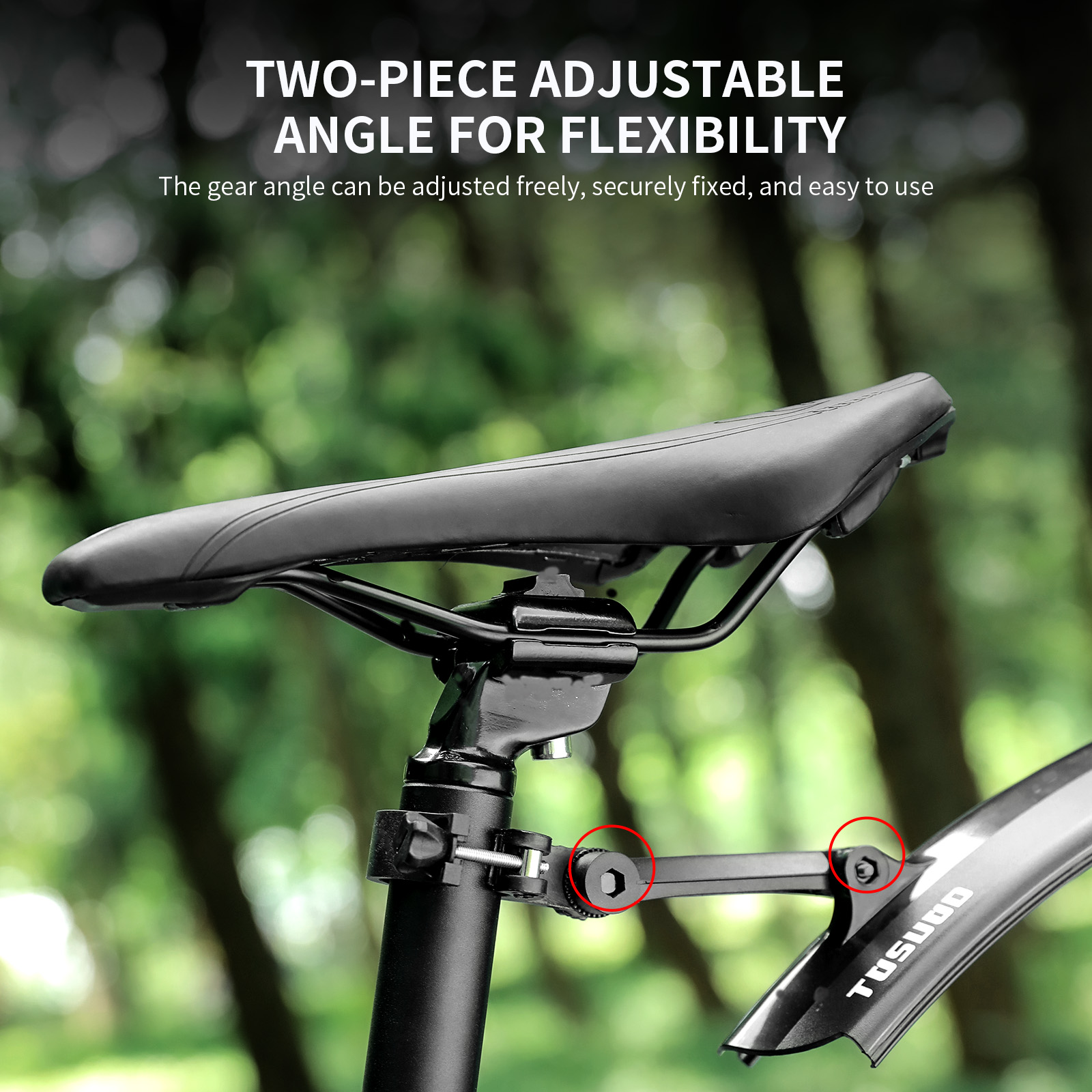 TOSUOD Adjustable Length Bike  - Fender Mudguard Set บทวิจารณ์และราคา