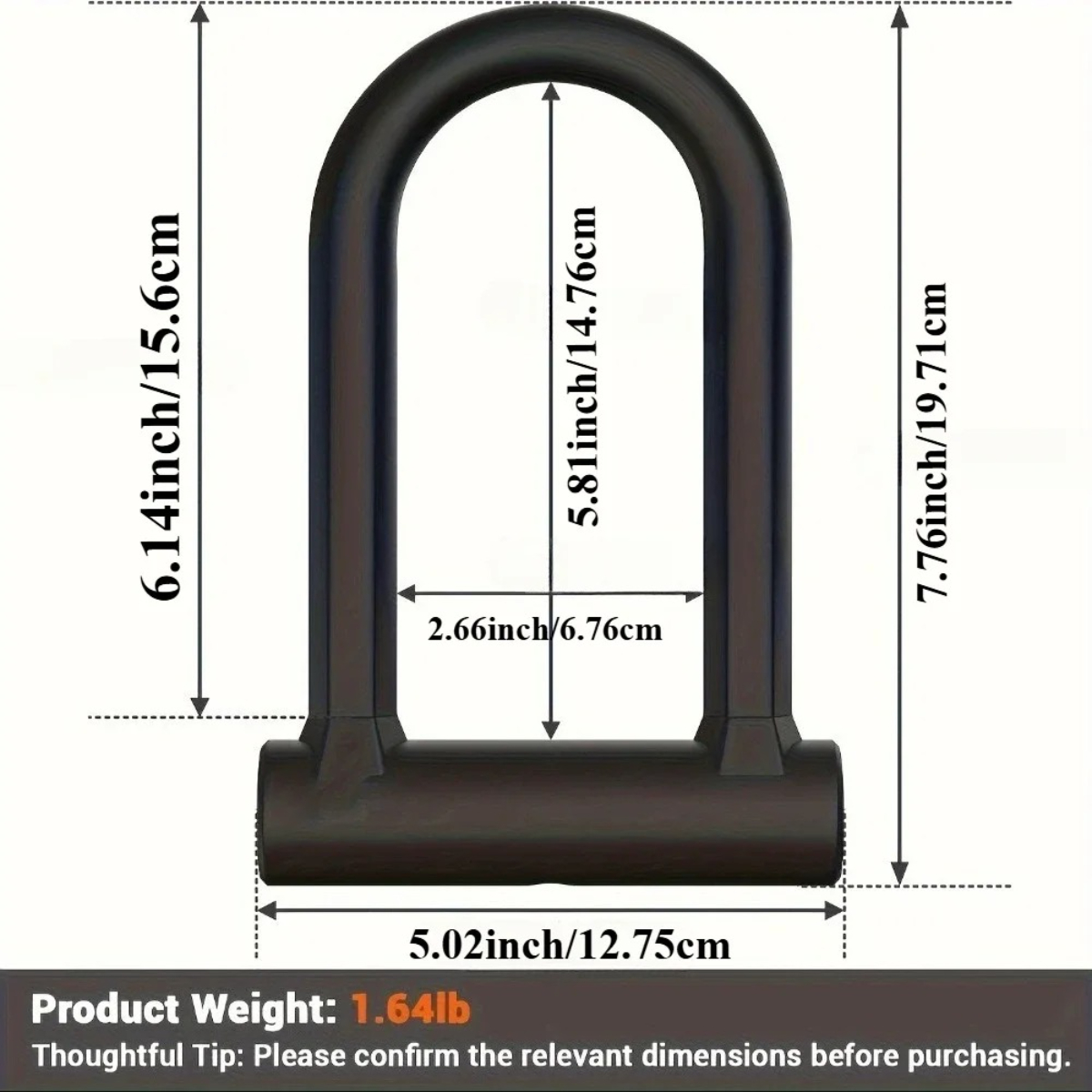 Bike Lock Heavy Duty Anti Thef - U Lock Heavy Duty บทวิจารณ์และราคา