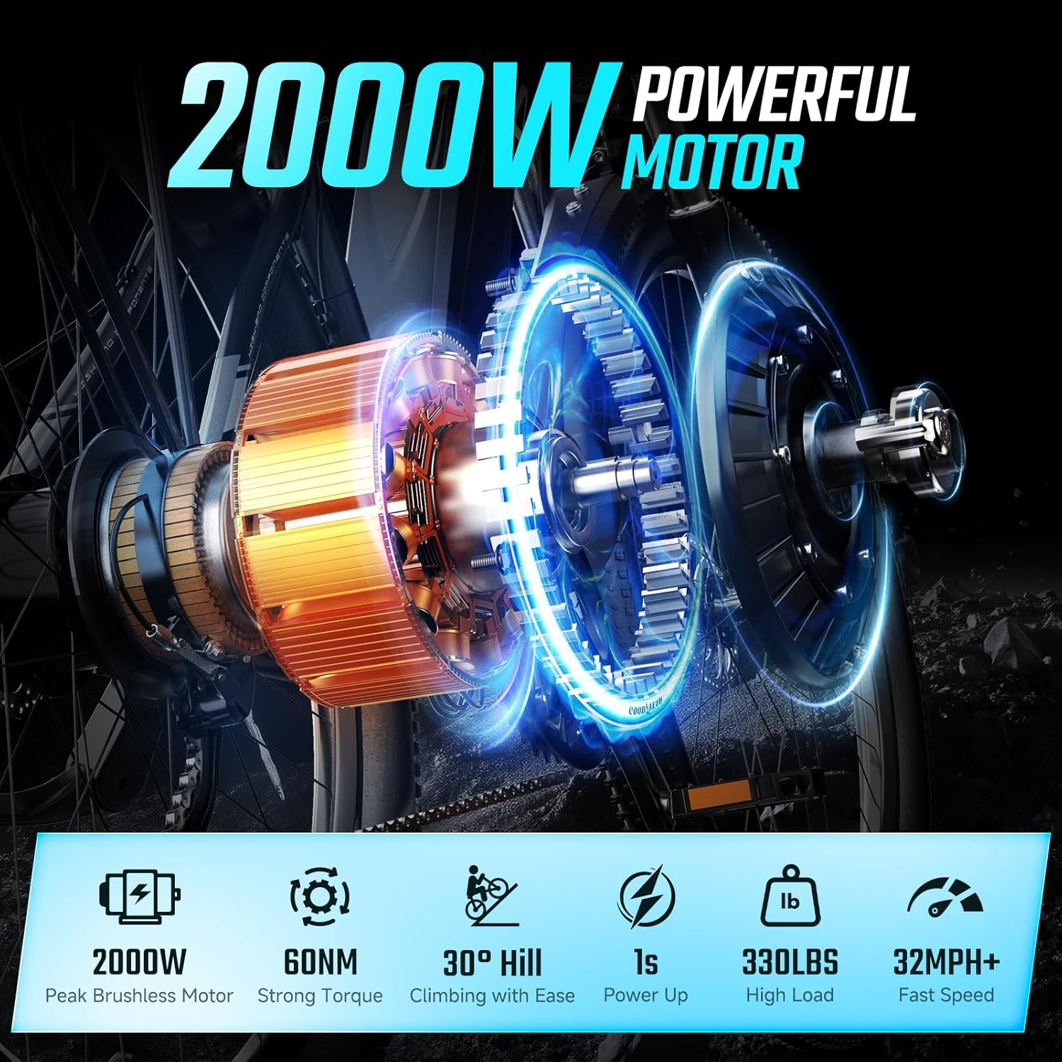 FEANGQS Q8 2000W adult electri - Cycling Commute Distance บทวิจารณ์และราคา