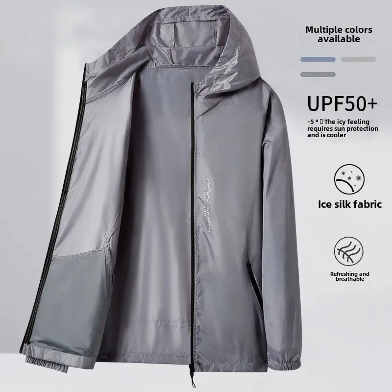 Summer Men's Sunscreen Jacket  - Cycling Commute Jacket บทวิจารณ์และราคา