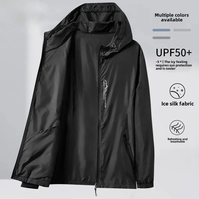 Summer Men's Sunscreen Jacket  - Cycling Commute Jacket บทวิจารณ์และราคา