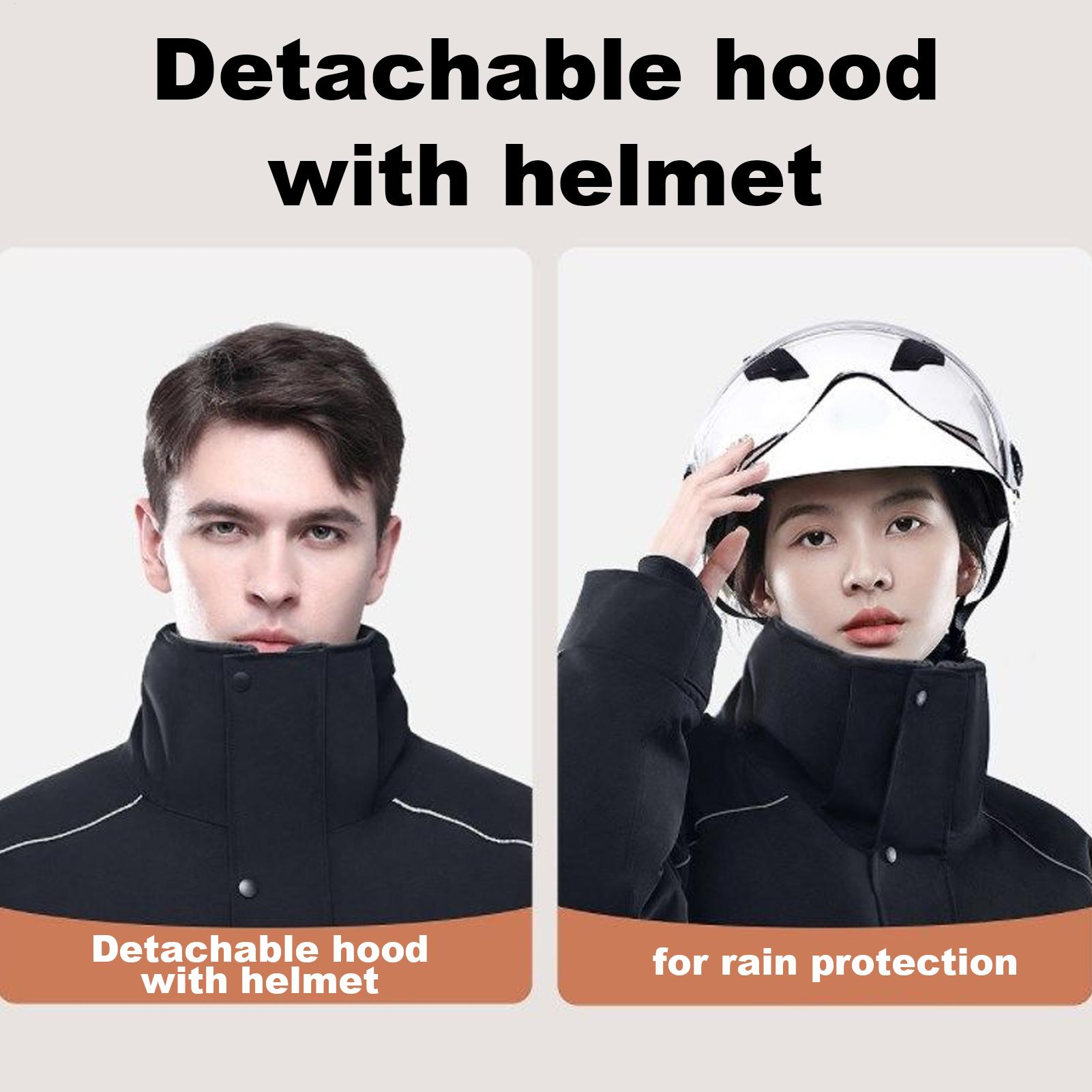 Motorcycle Winter Jacket 4-Poc - Cycling Commute Jacket บทวิจารณ์และราคา