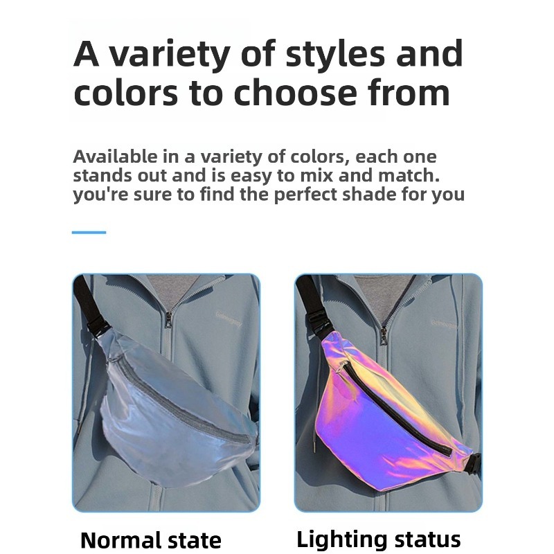 Reflective Crossbody Bag Multi - Cycling Commute Backpack บทวิจารณ์และราคา