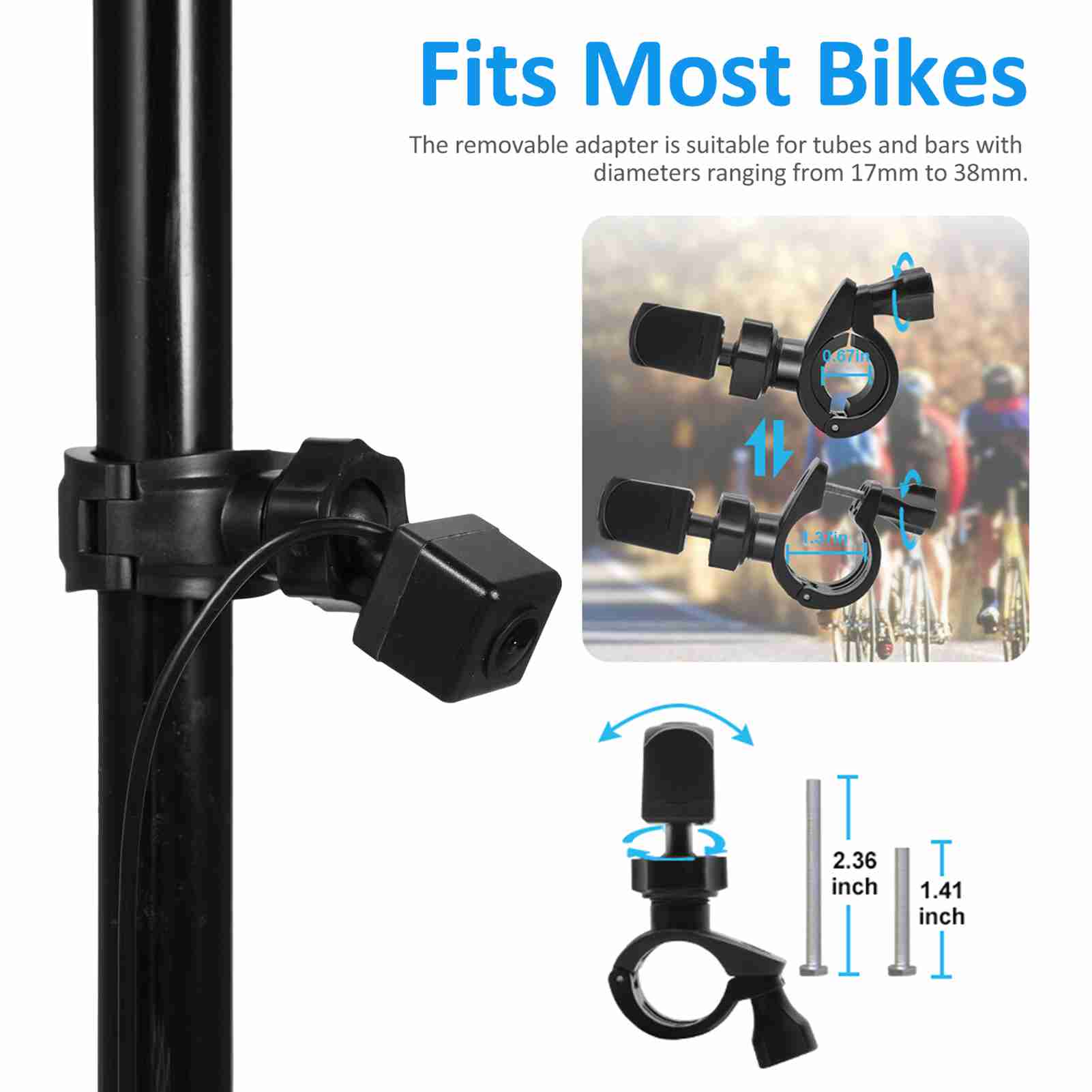 Bike Rear View Camera 1080P 4. - Cycling Zones บทวิจารณ์และราคา