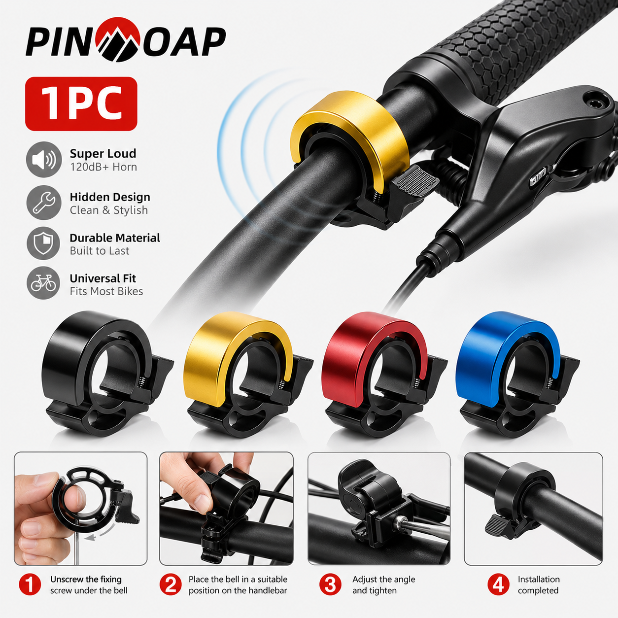 PINMOAP Compact Invisible Bike - Bell Handlebar Ring บทวิจารณ์และราคา