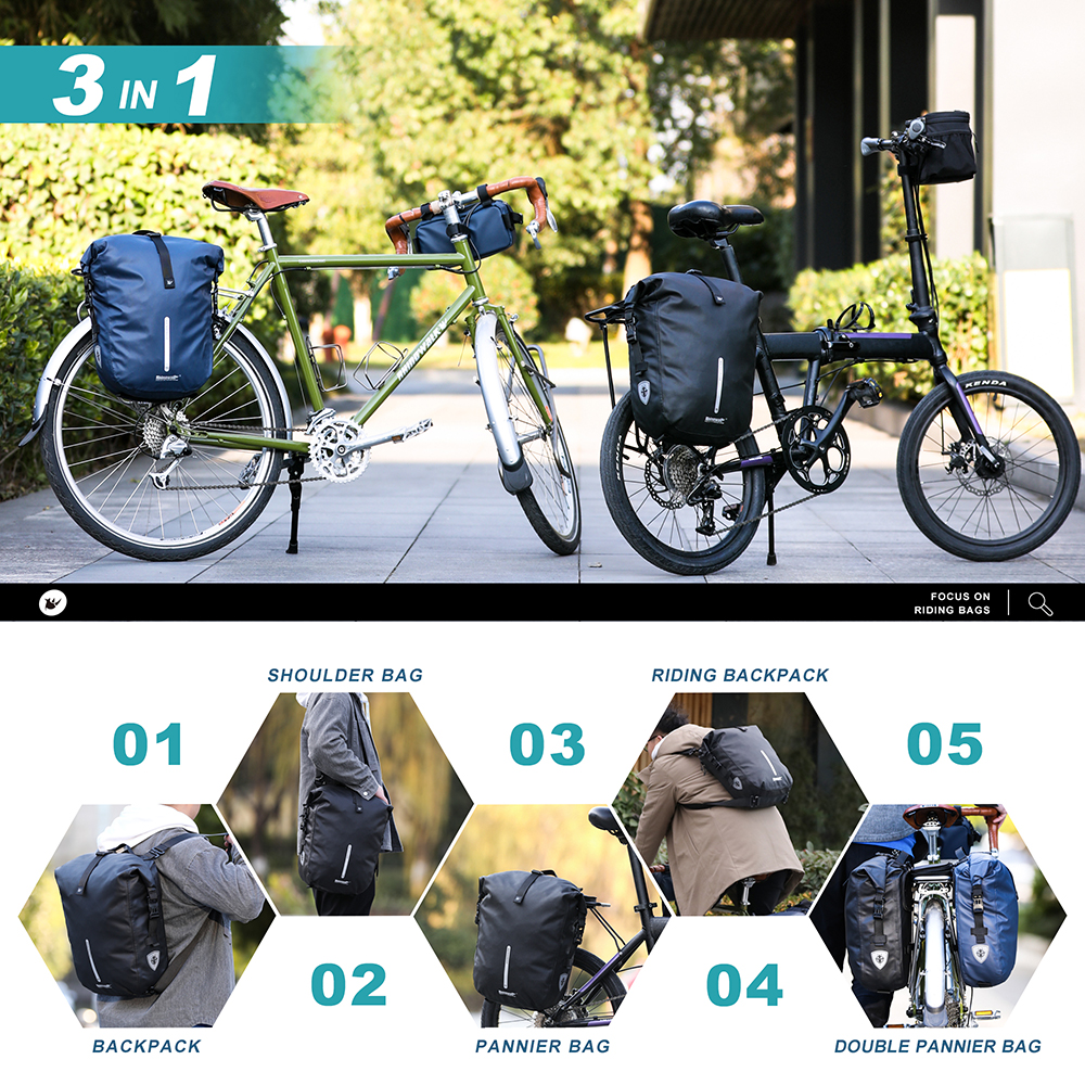 Rhinowalk Waterproof Bike Pann - Cycling Commute Backpack บทวิจารณ์และราคา