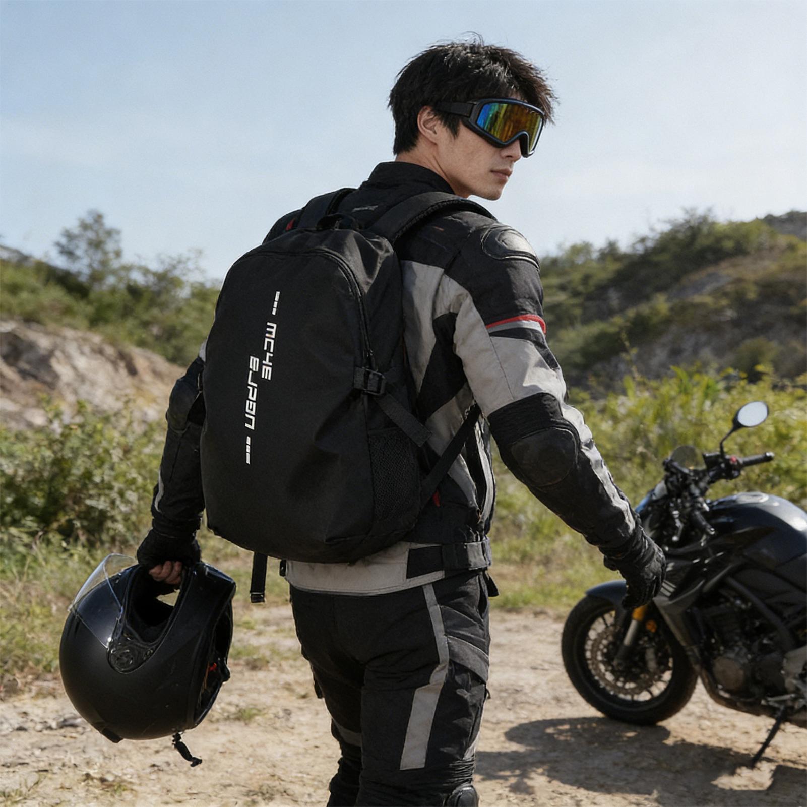 Backpack For Motorcycle Riders - Cycling Commuter Backpack Laptop บทวิจารณ์และราคา