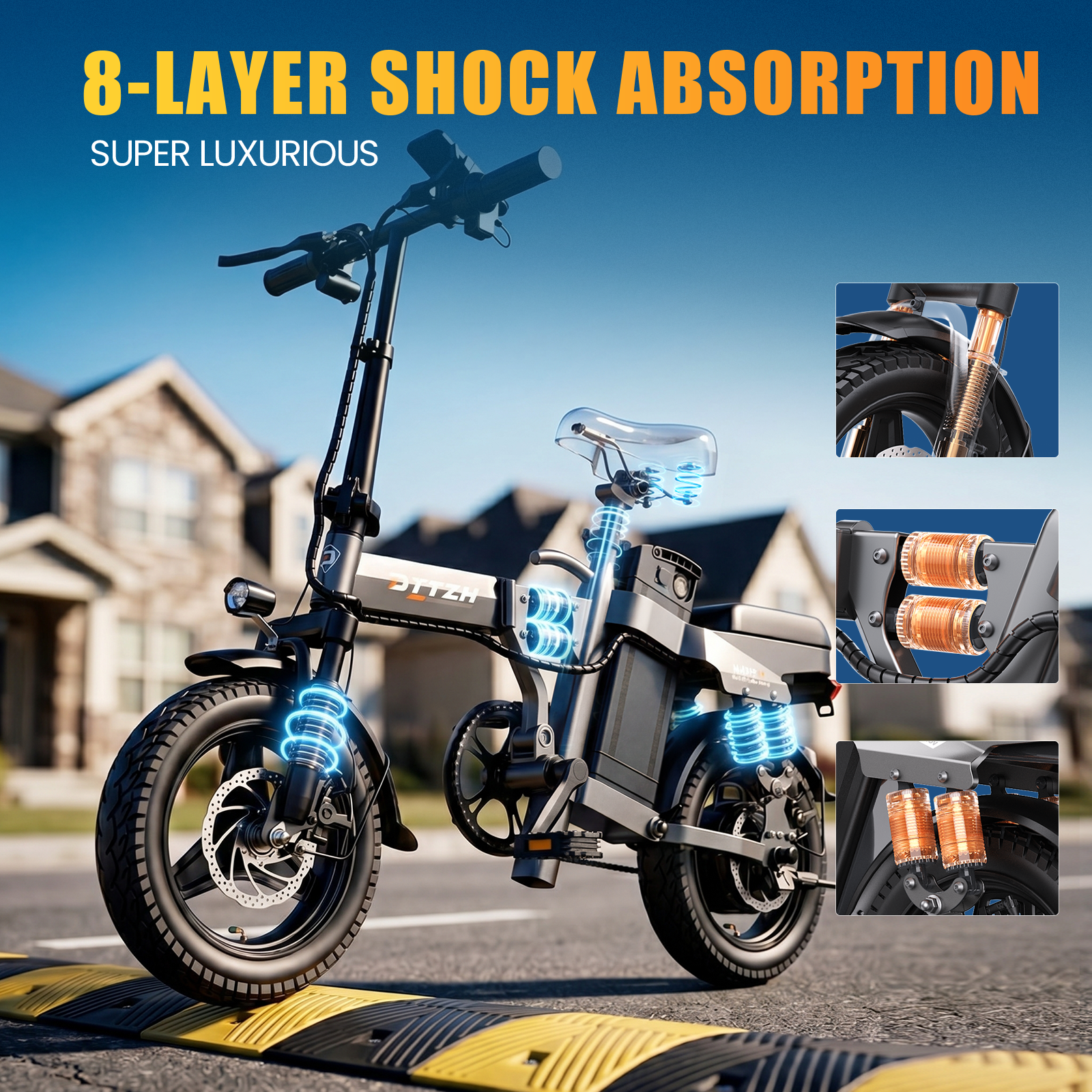 DTTZH A12S Foldable Electric B - Commuting With Bike บทวิจารณ์และราคา