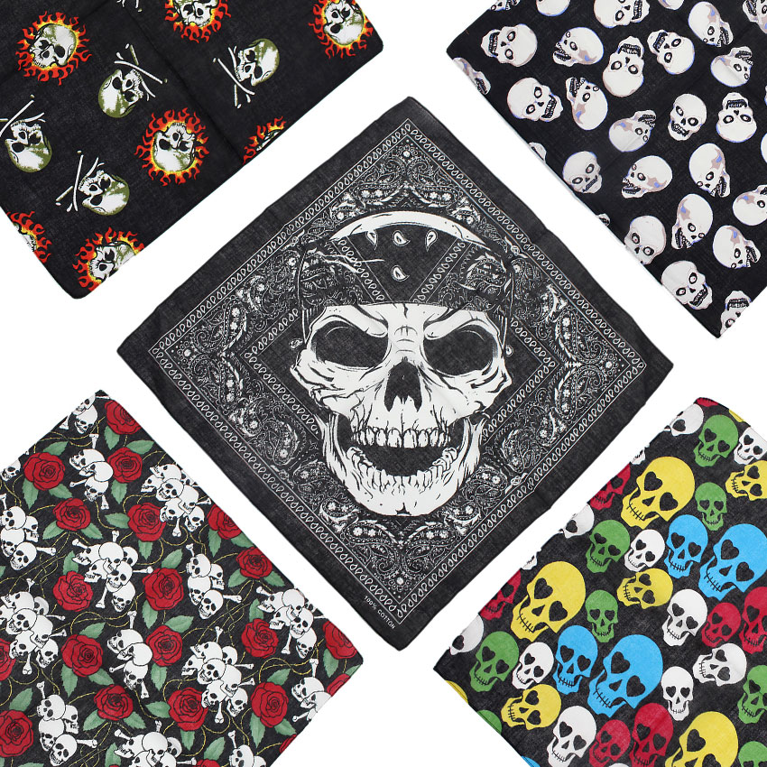 Skull Bandana Square Scarf 100 - Cycling Zones บทวิจารณ์และราคา