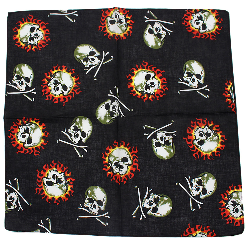 Skull Bandana Square Scarf 100 - Cycling Zones บทวิจารณ์และราคา