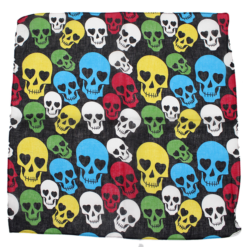 Skull Bandana Square Scarf 100 - Cycling Zones บทวิจารณ์และราคา