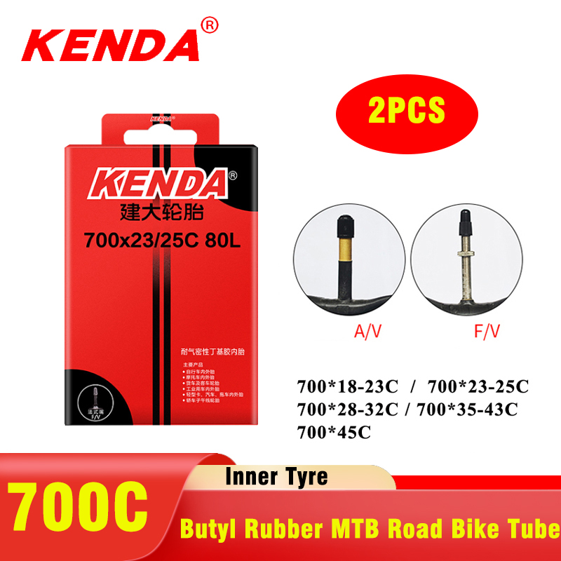 2PCS KENDA bicycle inner tube  - Inner Tube 700C บทวิจารณ์และราคา