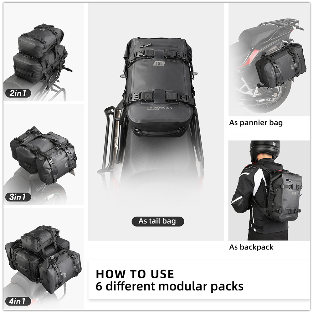 Rhinowalk Motorcycle Tail Bag  - Cycling Commute Backpack บทวิจารณ์และราคา