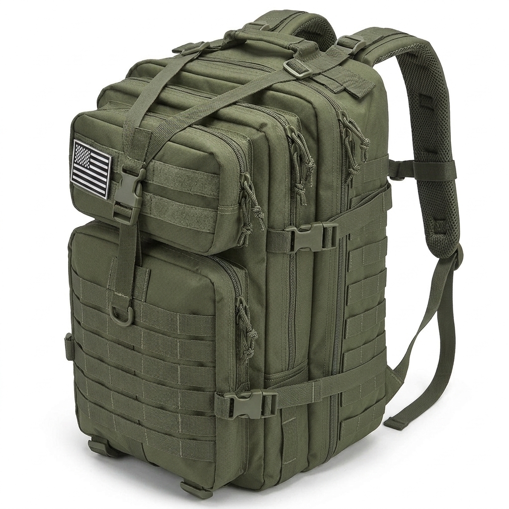 Men 45L Tactical Backpack Moll - Cycling Commuter Backpack Laptop บทวิจารณ์และราคา