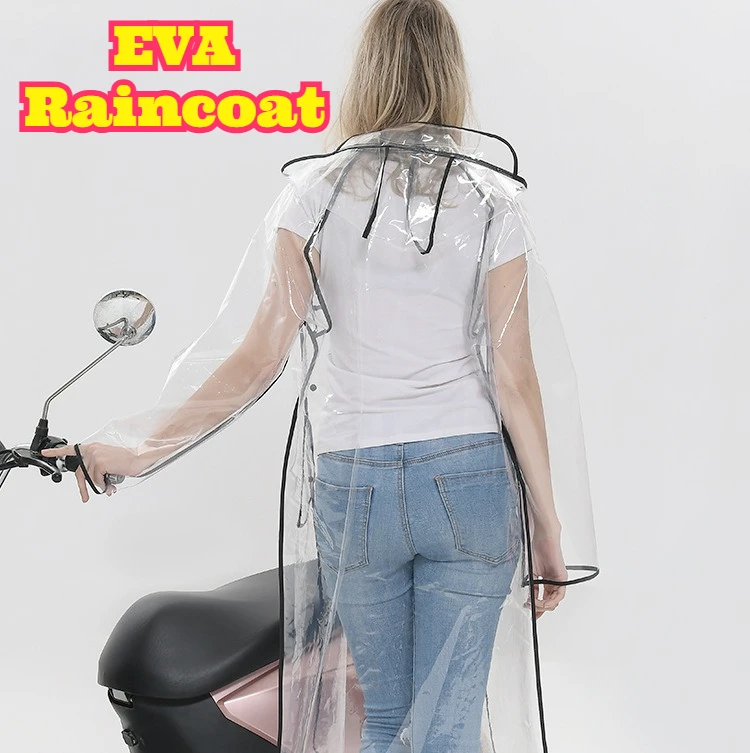 Transparent EVA Belted Long Ra - Waterproof Cycling Commute บทวิจารณ์และราคา