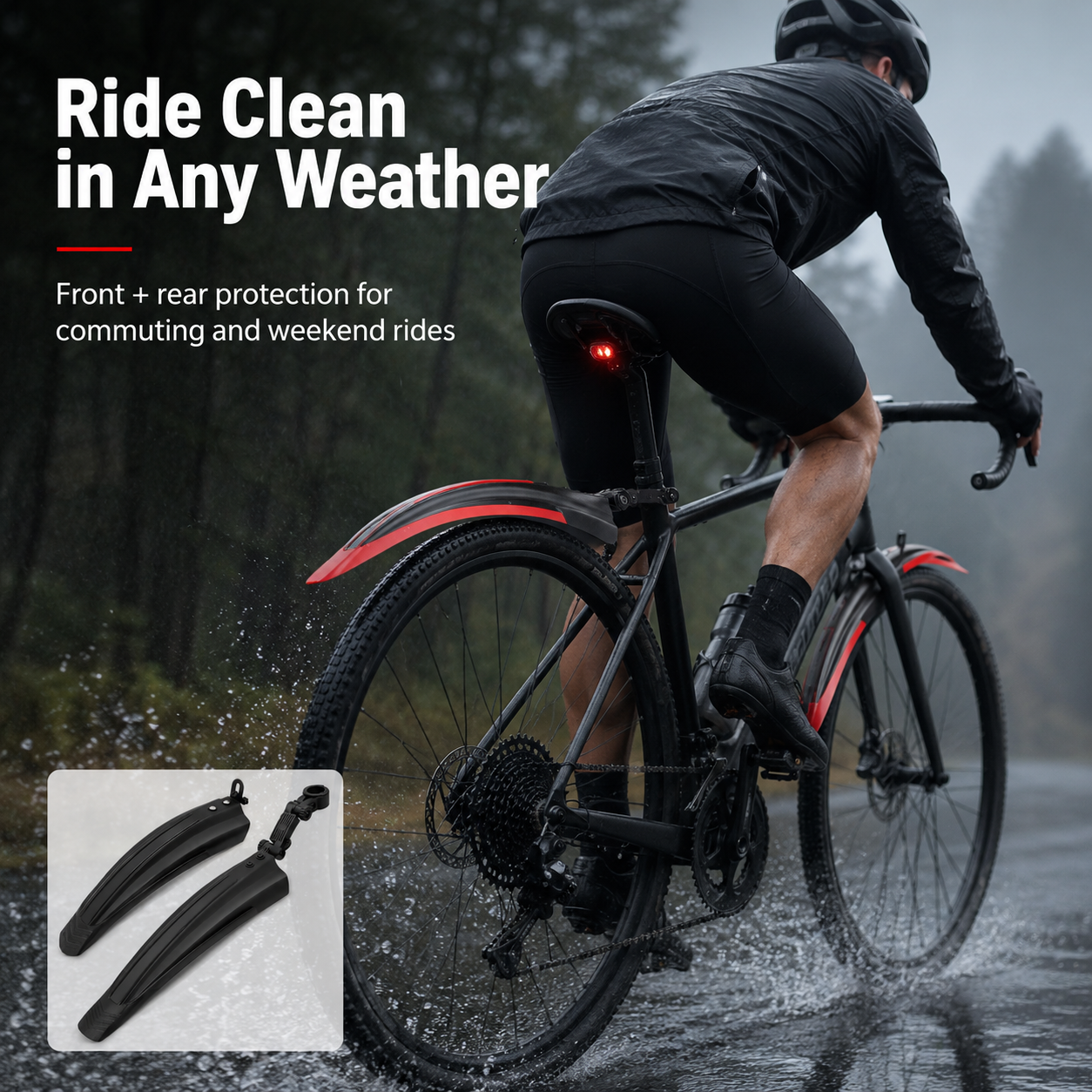 PINMOAP 2PCS Bicycle Fender Se - Fender Mudguard Set บทวิจารณ์และราคา