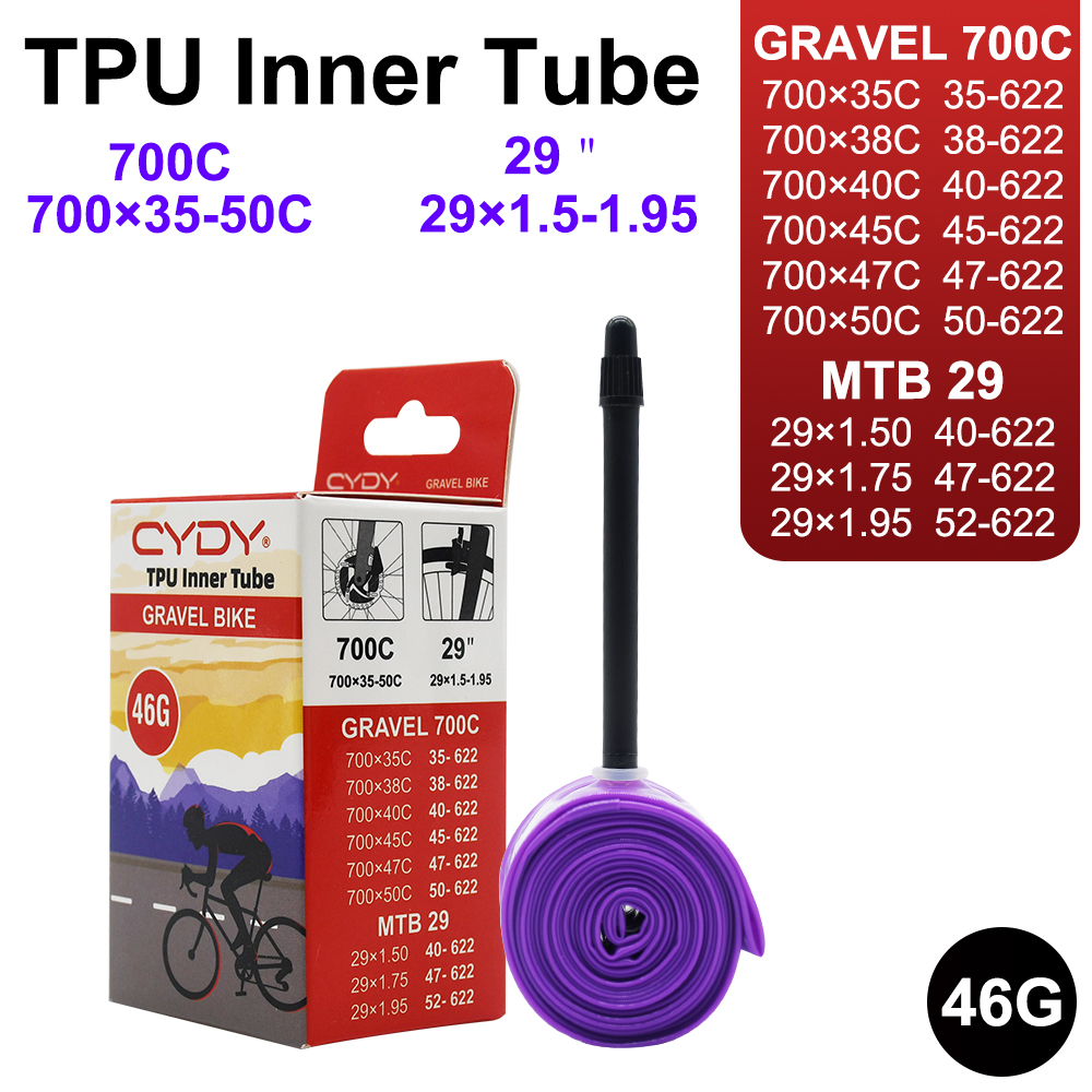 46g CYDY TPU gravel Bicycle In - Inner Tube 700C บทวิจารณ์และราคา