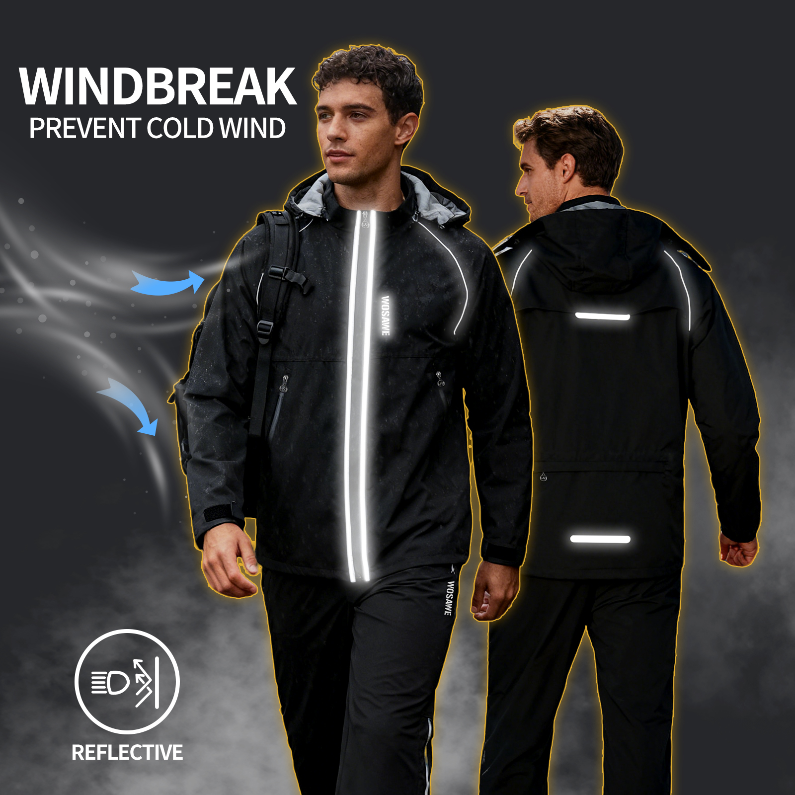 WOSAWE Reflective Motorcycle R - Cycling Commute Jacket บทวิจารณ์และราคา