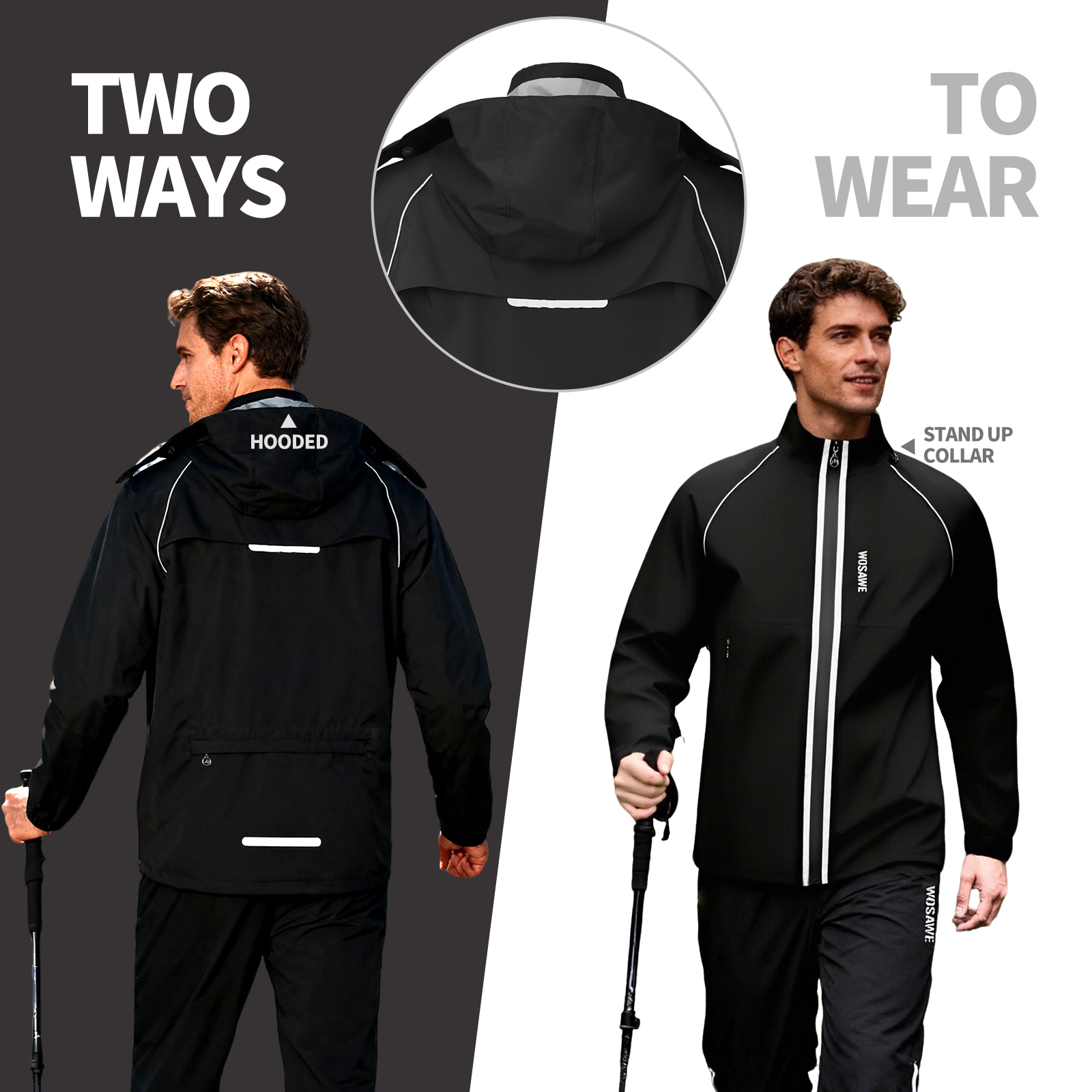 WOSAWE Reflective Motorcycle R - Cycling Commute Jacket บทวิจารณ์และราคา