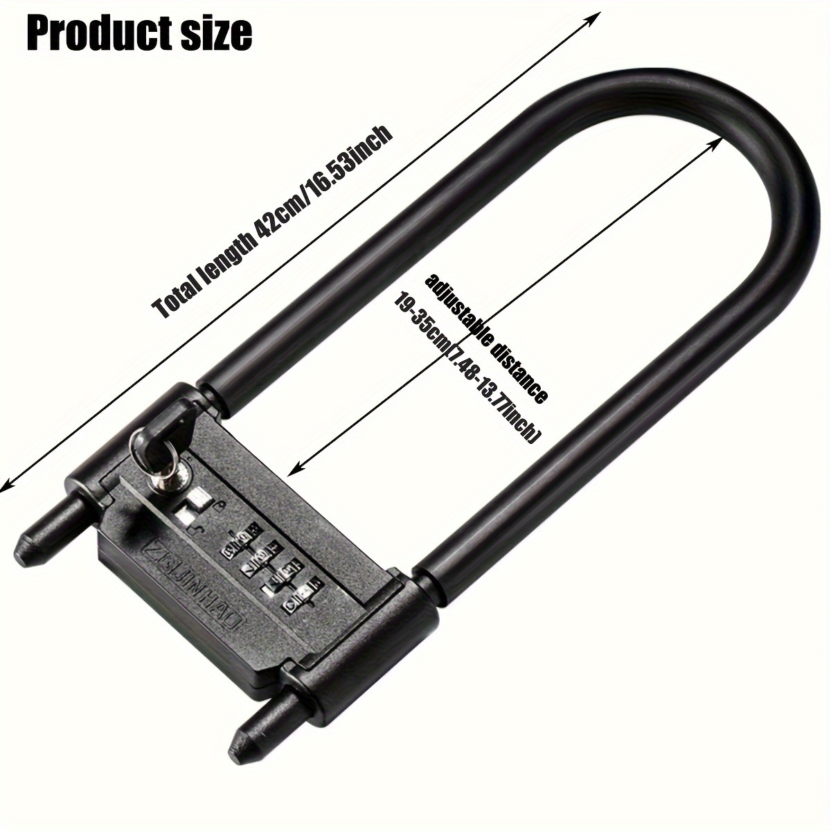 16.5 inch Bike Combination U L - U Lock Heavy Duty บทวิจารณ์และราคา