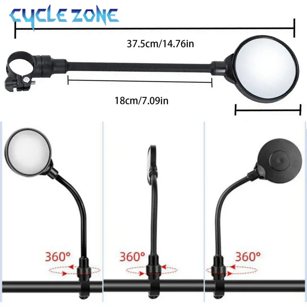 Bicycle Mirror Bike Handlebar  - Cycling Zones บทวิจารณ์และราคา