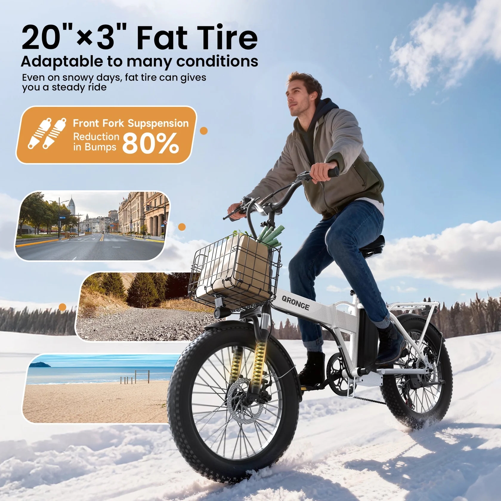QRONGE Waterfall Folding Elect - Commuting With Bike บทวิจารณ์และราคา